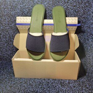 Rothy's Olive and Charcoal Sandals